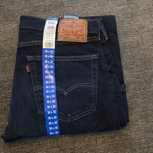 Levi's Men's Dark Blue Straight Jeans
